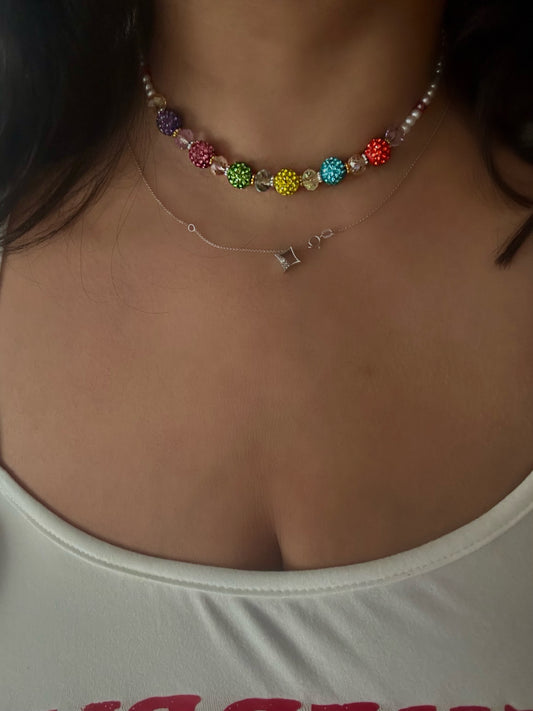 Rainbow Popsicle Necklace
