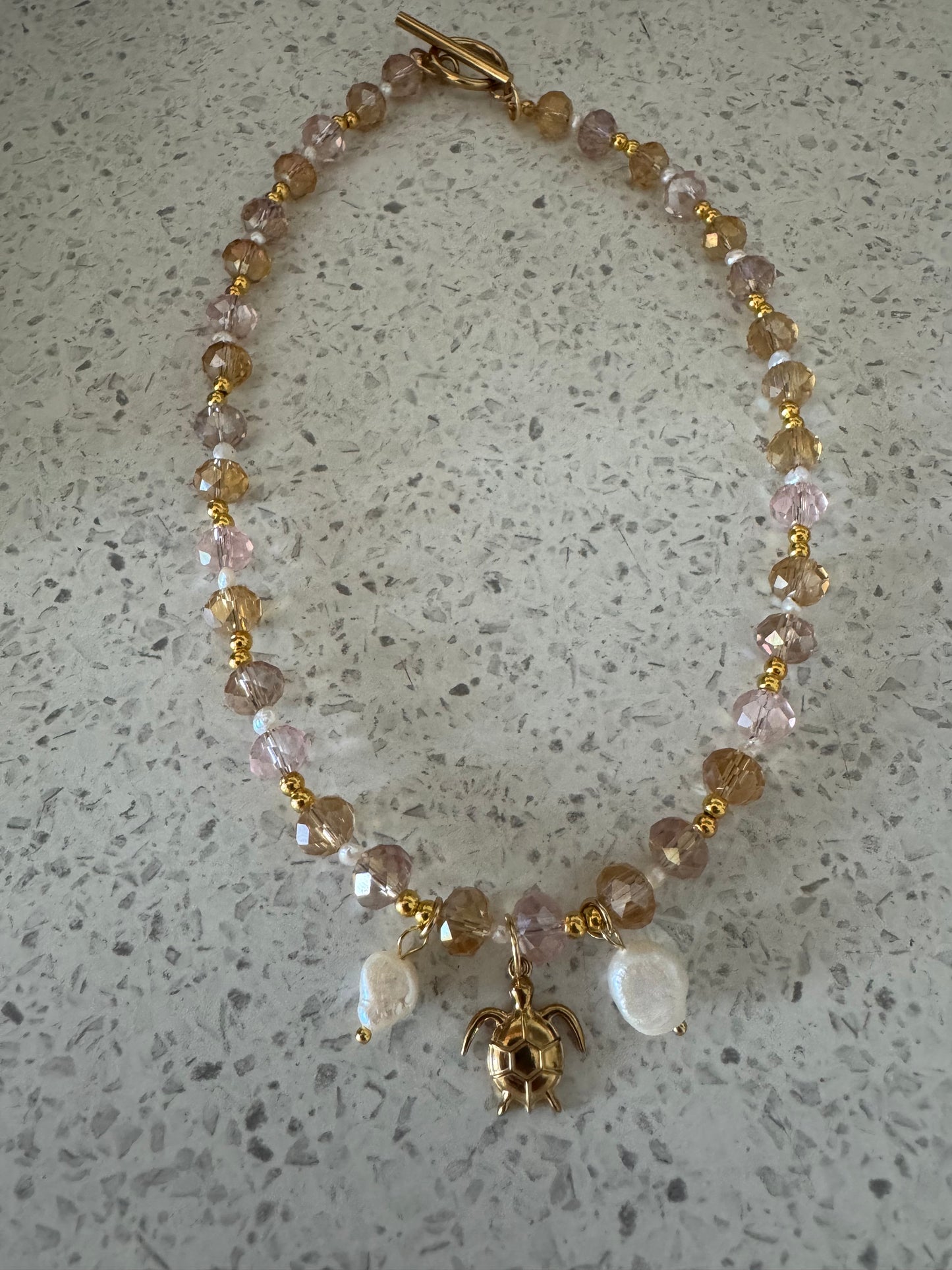 The Morgana Necklace - Champagne Drift