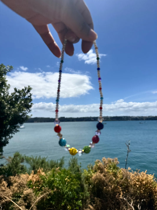 Rainbow Popsicle Necklace